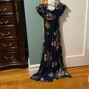 Xhileration maxi slit dress